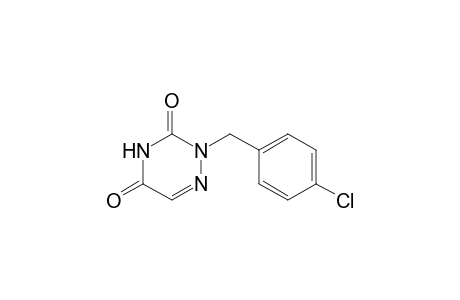 2-(p-chlorobenzyl)-as-triazine-3,5(2H,4H)-dione