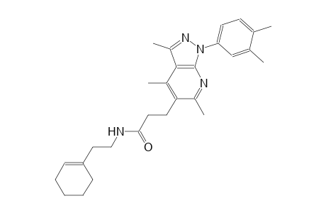 1H-pyrazolo[3,4-b]pyridine-5-propanamide, N-[2-(1-cyclohexen-1-yl)ethyl]-1-(3,4-dimethylphenyl)-3,4,6-trimethyl-