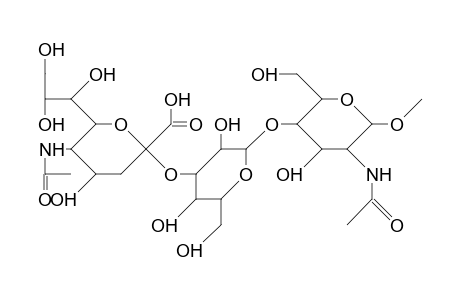 Methyl 2'-deoxy-2'-acetamido-2,3-silalyl-lactoside
