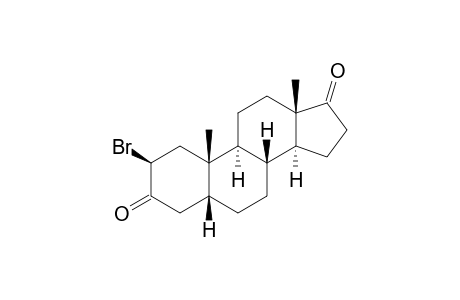 2.beta.-bromo-5.beta.-androstane-3,17-dione