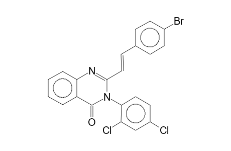 2-[(E)-2-(4-bromophenyl)ethenyl]-3-(2,4-dichlorophenyl)-4-quinazolinone