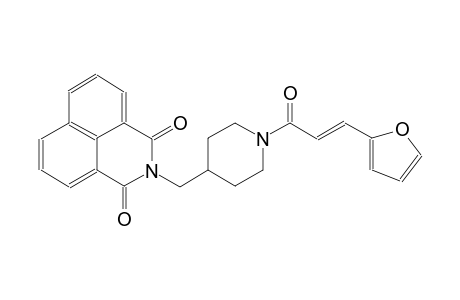 2-({1-[(2E)-3-(2-furyl)-2-propenoyl]-4-piperidinyl}methyl)-1H-benzo[de]isoquinoline-1,3(2H)-dione