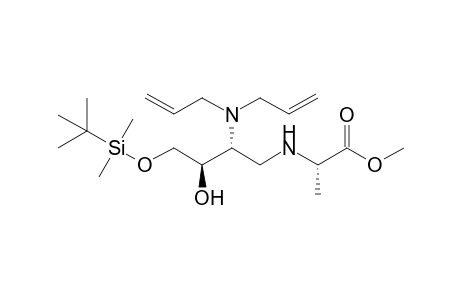 (2S)-2-[[(2R,3R)-2-[bis(prop-2-enyl)amino]-4-[tert-butyl(dimethyl)silyl]oxy-3-hydroxybutyl]amino]propanoic acid methyl ester