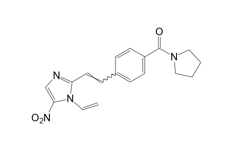 p-[2-(5-nitro-1-vinylimidazol-2-yl)vinyl]phenyl 1-pyrrolidinyl