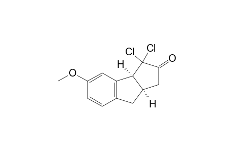 (3aR,8bS)-1,1-bis(chloranyl)-7-methoxy-3,3a,4,8b-tetrahydrocyclopenta[a]inden-2-one