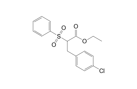 2-(benzenesulfonyl)-3-(4-chlorophenyl)propanoic acid ethyl ester