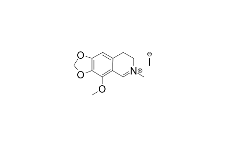 4-Methoxy-6-methyl-7,8-dihydro-[1,3]dioxolo[4,5-g]isoquinolin-6-ium iodide
