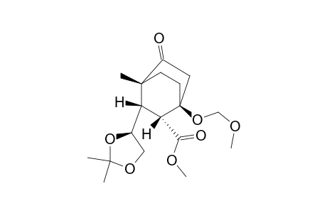 (1R,4S,5R,6S)-6-[(4S)-2,2-dimethyl-1,3-dioxolan-4-yl]-2-keto-4-(methoxymethoxy)-1-methyl-bicyclo[2.2.2]octane-5-carboxylic acid methyl ester