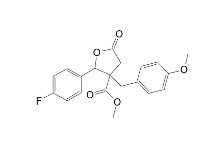 Methyl 2-(4-fluorophenyl)-3-(4-methoxybenzyl)-5-oxotetrahydrofuran-3-carboxylate