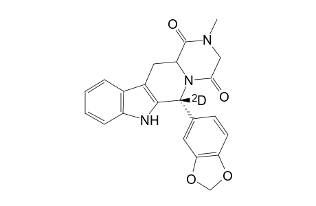 (6R,12aS)-6-(1,3-Benzodioxol-5-yl)-6-deuterio-2,3,6,7,12,12a-hexahydro-2-methyl-pyrazino[1,2 :1,6]pyrido[3,4-b]indole-1,4-dione