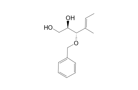 E-(2R,3S)-3-Benzyloxy-4-methyl-hex-4-ene-1,2-diol