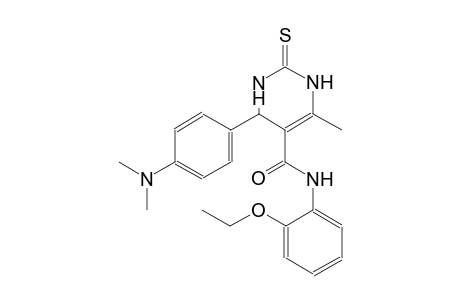 4-[4-(dimethylamino)phenyl]-N-(2-ethoxyphenyl)-6-methyl-2-thioxo-1,2,3,4-tetrahydro-5-pyrimidinecarboxamide