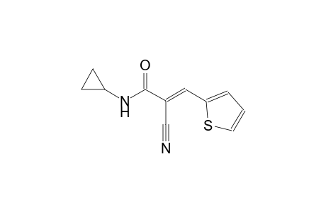 (2E)-2-cyano-N-cyclopropyl-3-(2-thienyl)-2-propenamide