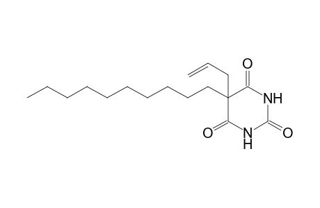 5-allyl-5-decylbarbituric acid