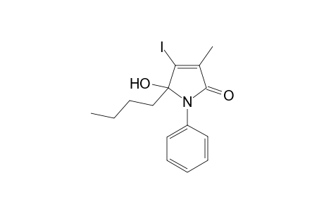 5-n-butyl-5-hydroxyl-4-iodo-3-methyl-1-phenyl-pyrrol-2(5H)-one