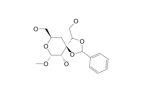 METHYL-4-DEOXY-3-C-[(S)-1,2-DIHYDROXYETHYL]-3,3'-O-BENZYLIDENE-ALPHA-D-XYLOPYRANOSIDE
