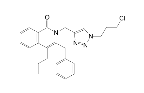 3-Benzyl-2-{[1-(3-chloropropyl)-1H-1,2,3-triazol-4-yl]methyl}-4-n-propylisoquinolin-1(2H)-one