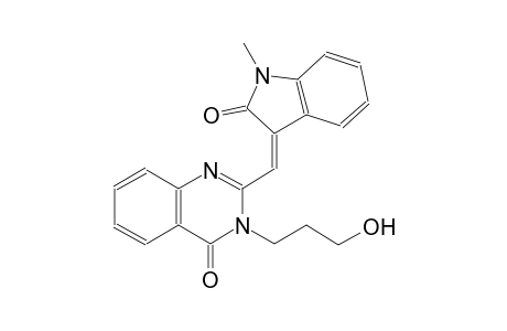 4(3H)-quinazolinone, 2-[(Z)-(1,2-dihydro-1-methyl-2-oxo-3H-indol-3-ylidene)methyl]-3-(3-hydroxypropyl)-