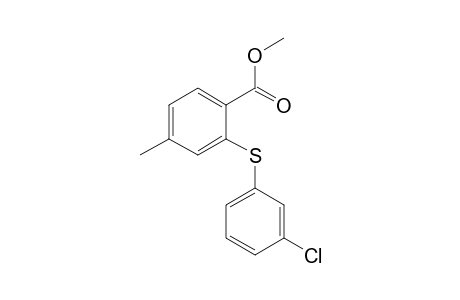 Methyl 4-methyl-2-(3-chlorophenylsulfanyl)benzoate