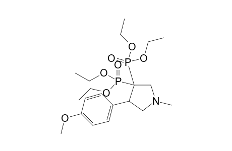 Tetraethyl 4-(4-methoxyphenyl)-1-methylpyrrolidine-3,3-diyldiphosphonate