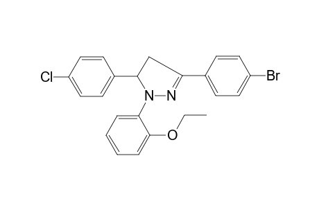 2-[3-(4-bromophenyl)-5-(4-chlorophenyl)-4,5-dihydro-1H-pyrazol-1-yl]phenyl ethyl ether