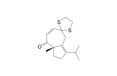 Spiro[azulene-5(1H),2'-[1,3]dithiolan]-8(4H)-one, 2,8a-dihydro-8a-methyl-3-(1-methylethyl)-, (S)-