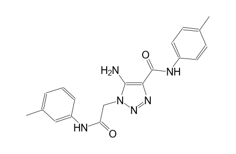 5-amino-N-(4-methylphenyl)-1-[2-oxo-2-(3-toluidino)ethyl]-1H-1,2,3-triazole-4-carboxamide