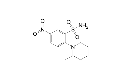 2-(2'-Methyl-1'-piperidinyl)-5-nitrobenzenesulfonamide