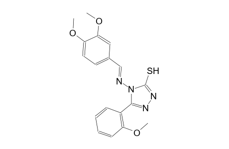 4-{[(E)-(3,4-dimethoxyphenyl)methylidene]amino}-5-(2-methoxyphenyl)-4H-1,2,4-triazole-3-thiol