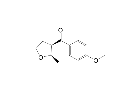 cis-3-(p-Methoxybenzoyl)-2-methyltetrahydrofuran