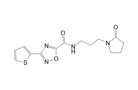 N-[3-(2-oxo-1-pyrrolidinyl)propyl]-3-(2-thienyl)-1,2,4-oxadiazole-5-carboxamide