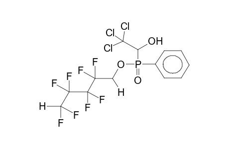 1,1,5-TRIHYDROPERFLUOROPENTYL PHENYL(1-HYDROXY-2,2,2-TRICHLOROETHYL)PHOSPHINATE