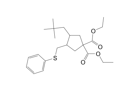 [4,4-bis(Ethoxycarbonyl)-2-(2',2'-dimethylpropyl)cyclopentyl]methyl Phenyl Sulfide