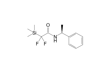 2,2-bis(fluoranyl)-N-[(1S)-1-phenylethyl]-2-trimethylsilyl-ethanamide