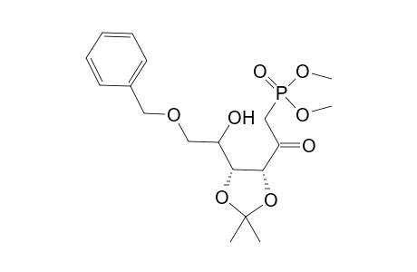 (-)-6-O-Benzyl-1-deoxy-1-(dimethylphosphono)-3,4-O-isopropylidene-D-ribo-hexulose