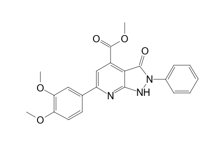 Methyl 6-(3,4-Dimethoxyphenyl)-3-oxo-2-phenyl-2,3-dihydro-1H-pyrazolo[3,4-b]pyridine-4-carboxylate