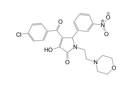 4-(4-chlorobenzoyl)-3-hydroxy-1-[2-(4-morpholinyl)ethyl]-5-(3-nitrophenyl)-1,5-dihydro-2H-pyrrol-2-one