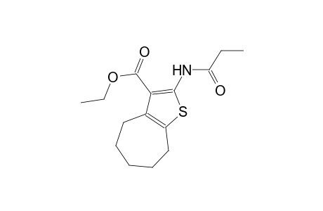 ethyl 2-(propionylamino)-5,6,7,8-tetrahydro-4H-cyclohepta[b]thiophene-3-carboxylate