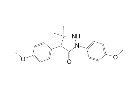 3-Pyrazolidinone, 2,4-bis(4-methoxyphenyl)-5,5-dimethyl-