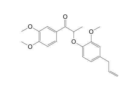 1-(3,4-dimethoxyphenyl)-2-(2-methoxy-4-prop-2-enyl-phenoxy)propan-1-one