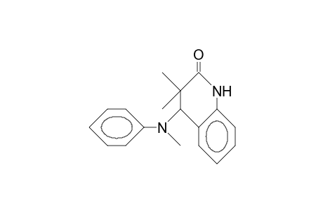3,3-Dimethyl-4-(N-methyl-anilino)-3,4-dihydro-quinolin-2(1H)-one