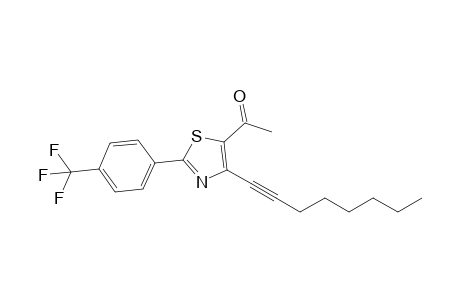 2-[(4'-Trifluoromethyl)phenyl]-5-acetyl-4-[hexylethynyl]thiazole