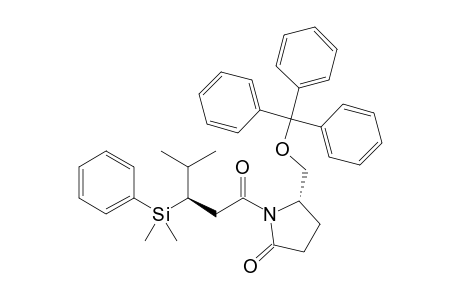 (5S)-1-[(3R)-3-Dimethyl(phenyl)silyl-4-methylpentanoyl]-5-(triphenylmethoxymethyl)pyrrolidin-2-one