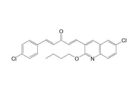 (1E,4E)-1-(2-Butoxy-6-chloroquinolin-3-yl)-5-(4-chlorophenyl)penta-1,4-dien-3-one