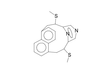 [2](1,5)Naphthaleno[2](2,6)pyrazinophane, 1,12-bis(methylthio)-