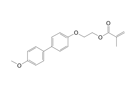 2-Propenoic acid, 2-methyl-, 2-[(4'-methoxy[1,1'-biphenyl]-4-yl)oxy]ethyl ester