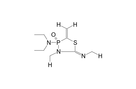 2-METHYLENE-3-DIETHYLAMINO-3-OXO-4-METHYL-5-METHYLIMINO-1,4,3-THIAZAPHOSPHOLANE