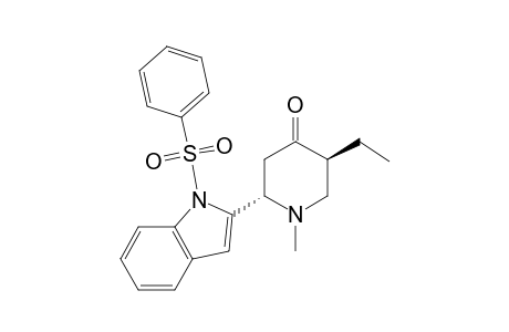 (2S,5S)-2-(1-besylindol-2-yl)-5-ethyl-1-methyl-4-piperidone
