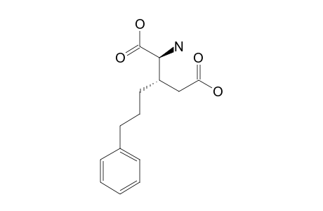 (2S)-Amino-(3S)-(3'-phenylpropyl)pentanedioic acid