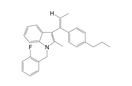 1-(2-Fluorobenzyl)-2-methyl-3-(1-(4-propylphenyl)-1-propen-1-yl)1H-indole I